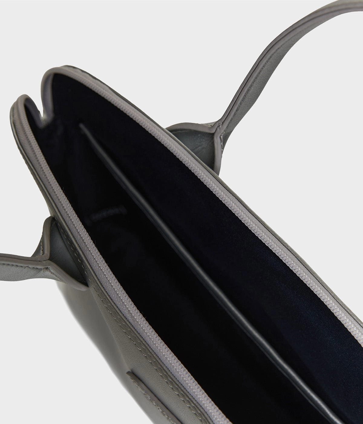 City Vegan Apple Skin Leather Briefcase | Silver