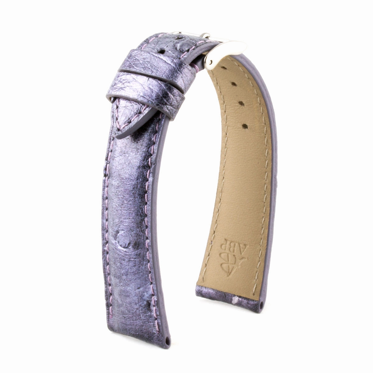 Classic "Essentials" watch band - Ostrich leather strap (blue, kaki, red, green...)