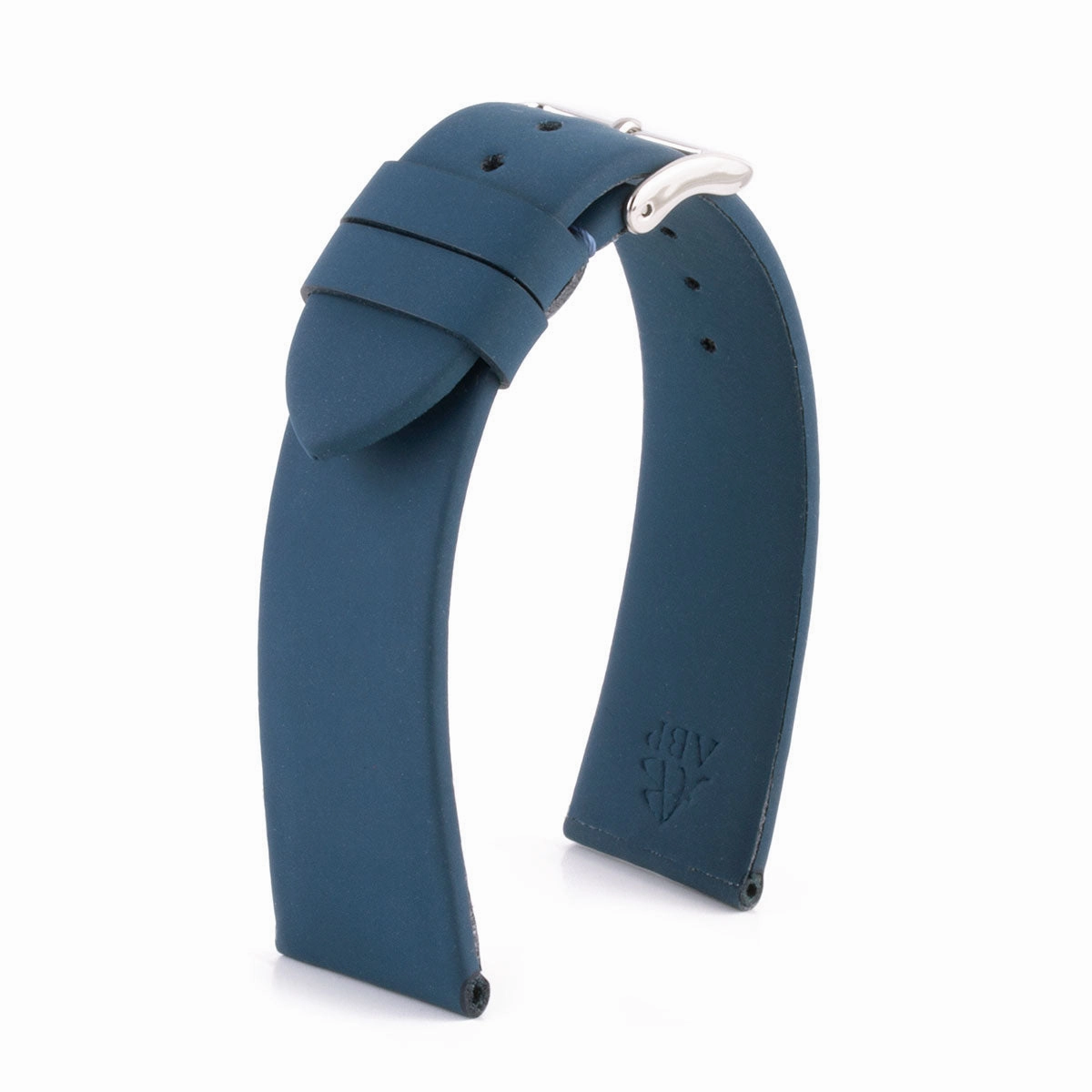 Classic "Essentials" watch band - Rubberized calf leather strap (black, grey, blue, green...)