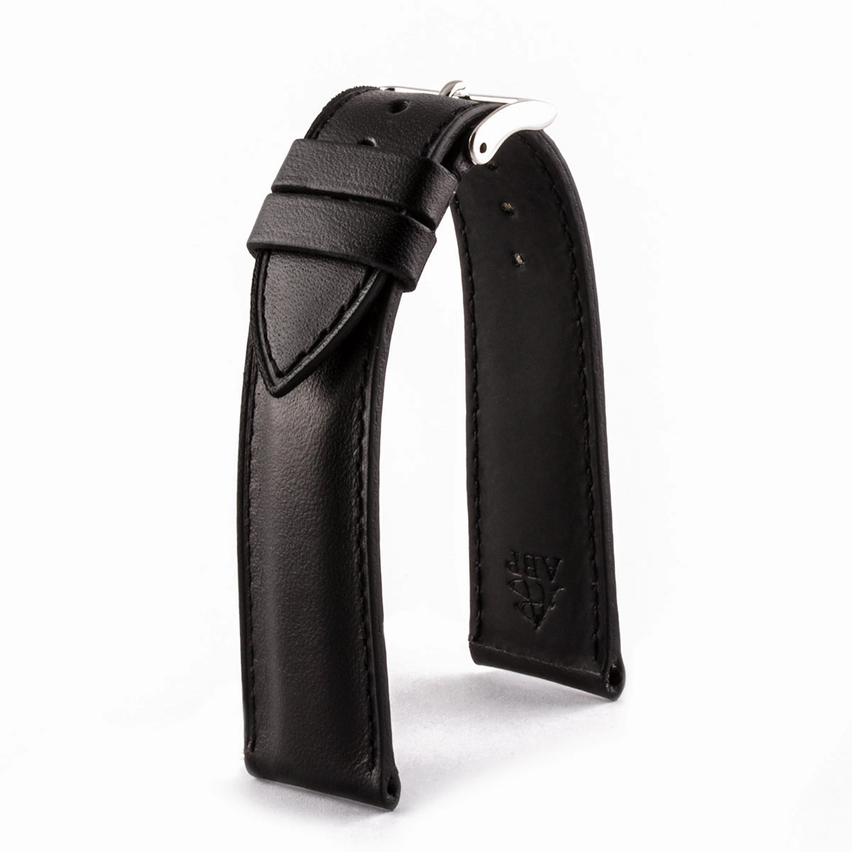 Classic "Essentials" watchstrap - Calf leather strap (black, brown, grey, blue, red, white)