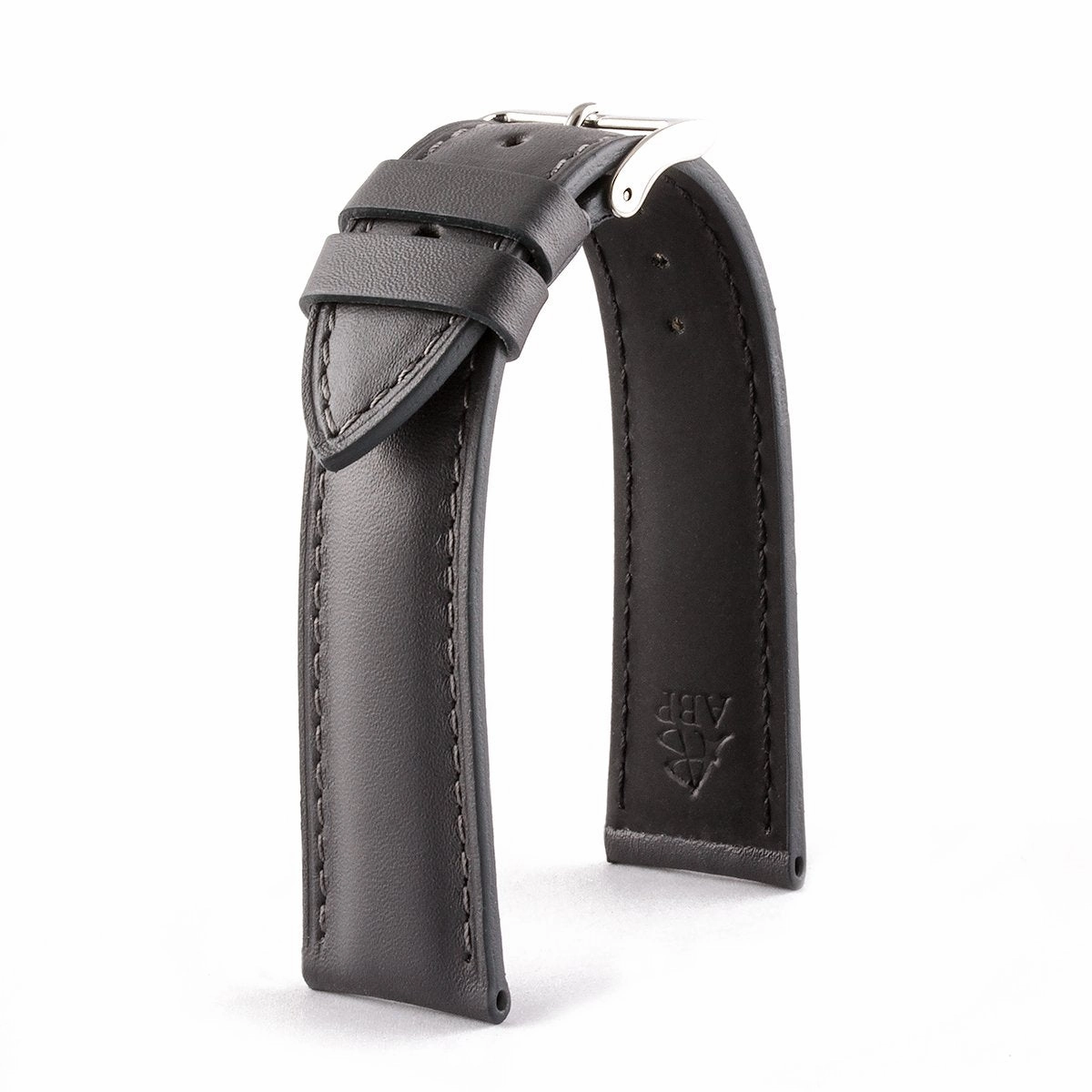 Classic "Essentials" watchstrap - Calf leather strap (black, brown, grey, blue, red, white)