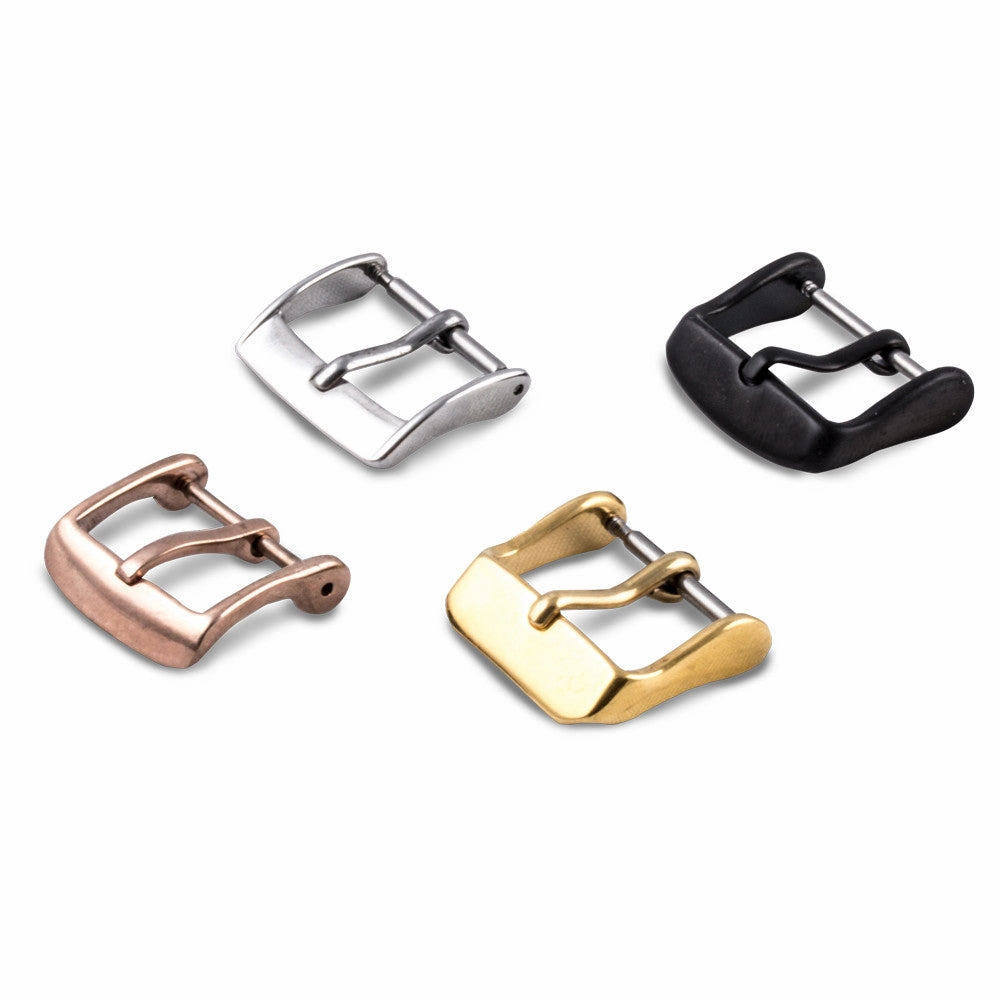 Classic "Essentials" watchstrap - Calf leather strap (black, brown, grey, blue, red, white)