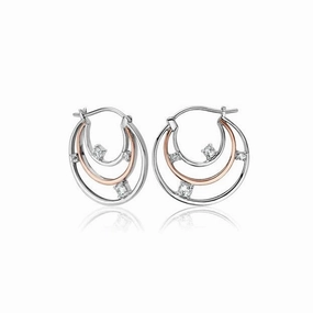 Clogau Awyr Y Nos Hoop Earrings 3SAYNO189