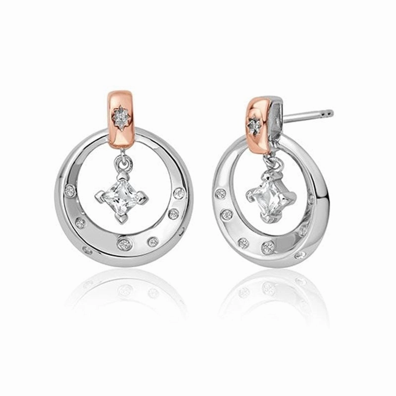 Clogau Stars of The Llyn Peninsula White Topaz Earrings 3SAYN0262