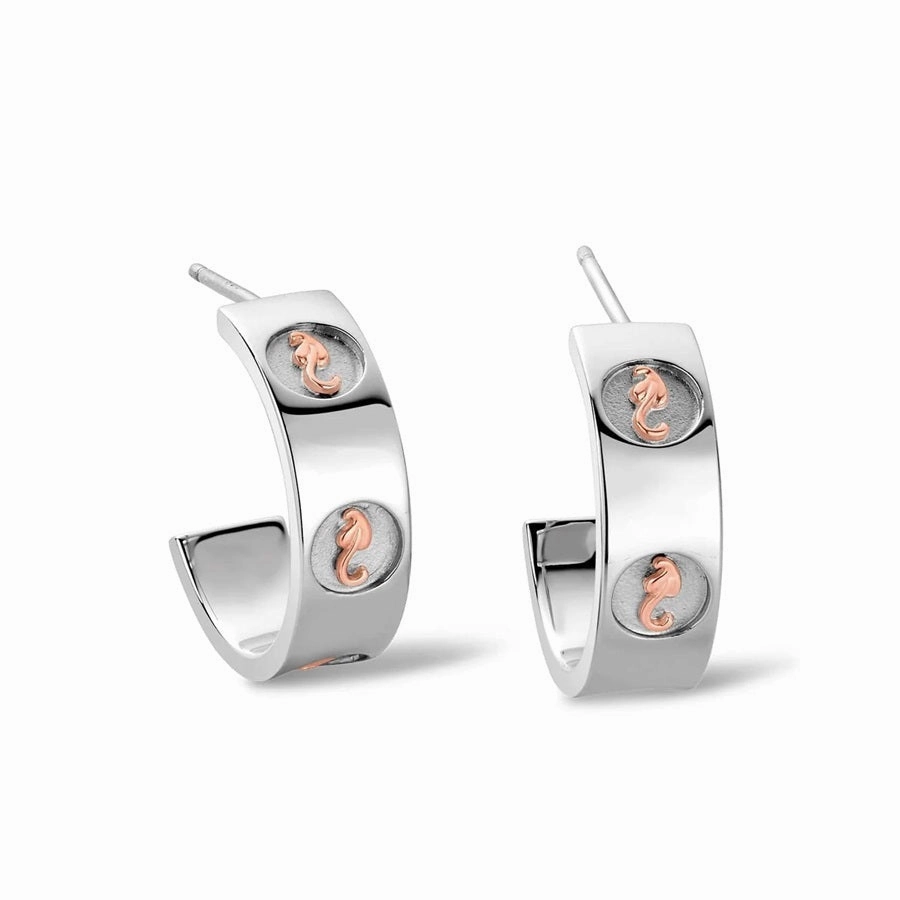 Clogau Tree Of Life Insignia Half Hoop Earrings 3STOL0180