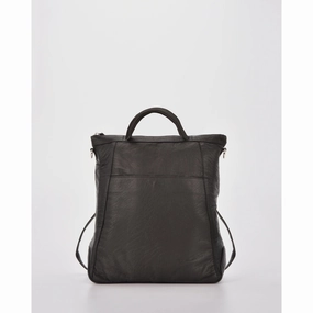 COBB & CO Eastwood Convertible Leather Shoulder Bag & Backpack Black