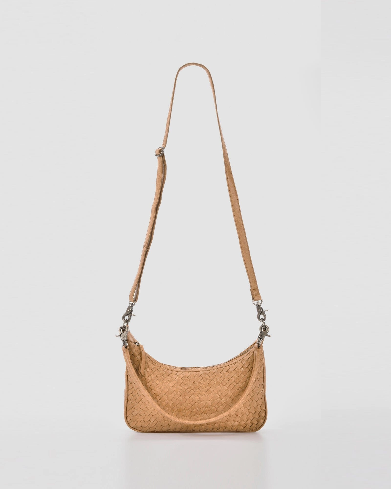 COBB & CO Hughes Woven Leather Shoulder Bag