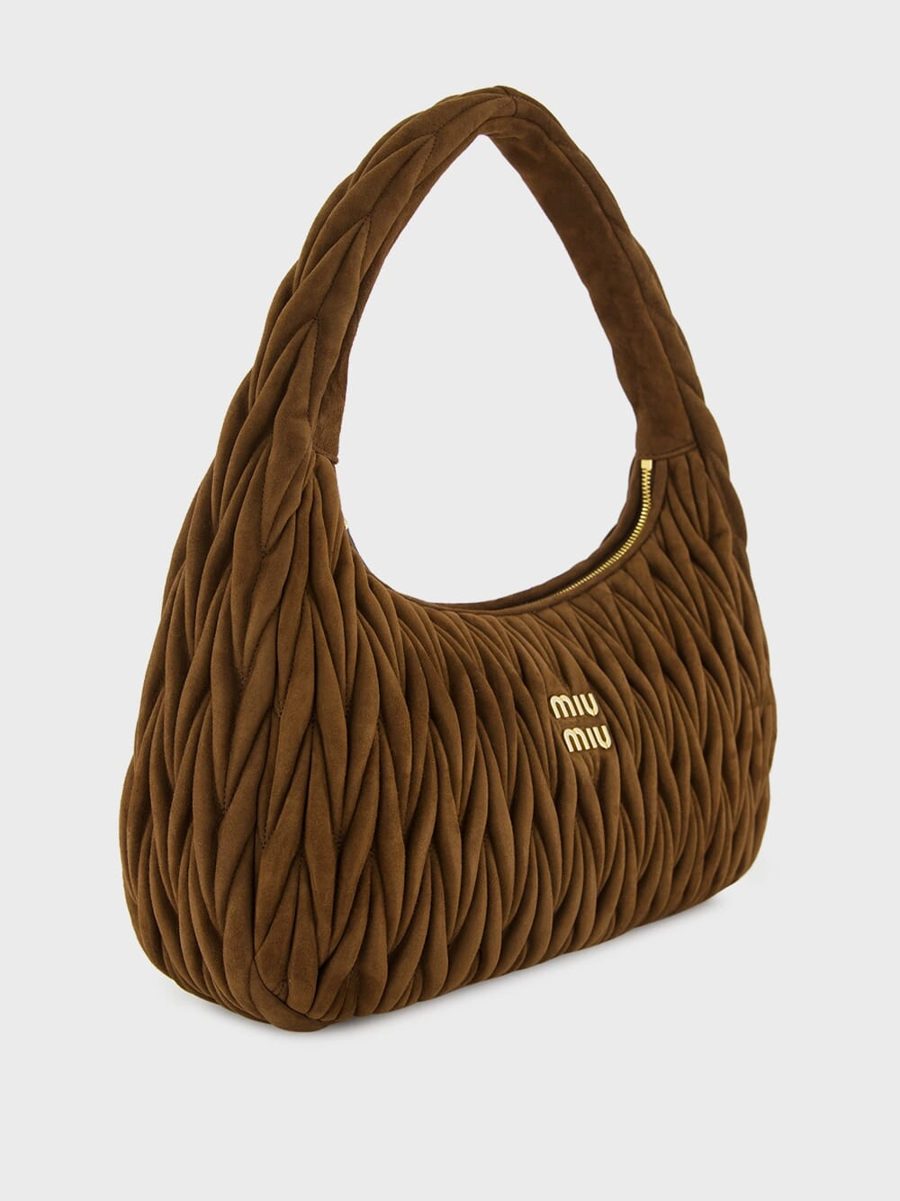 Cocoa Brown Wander Matelass?? Suede Bag