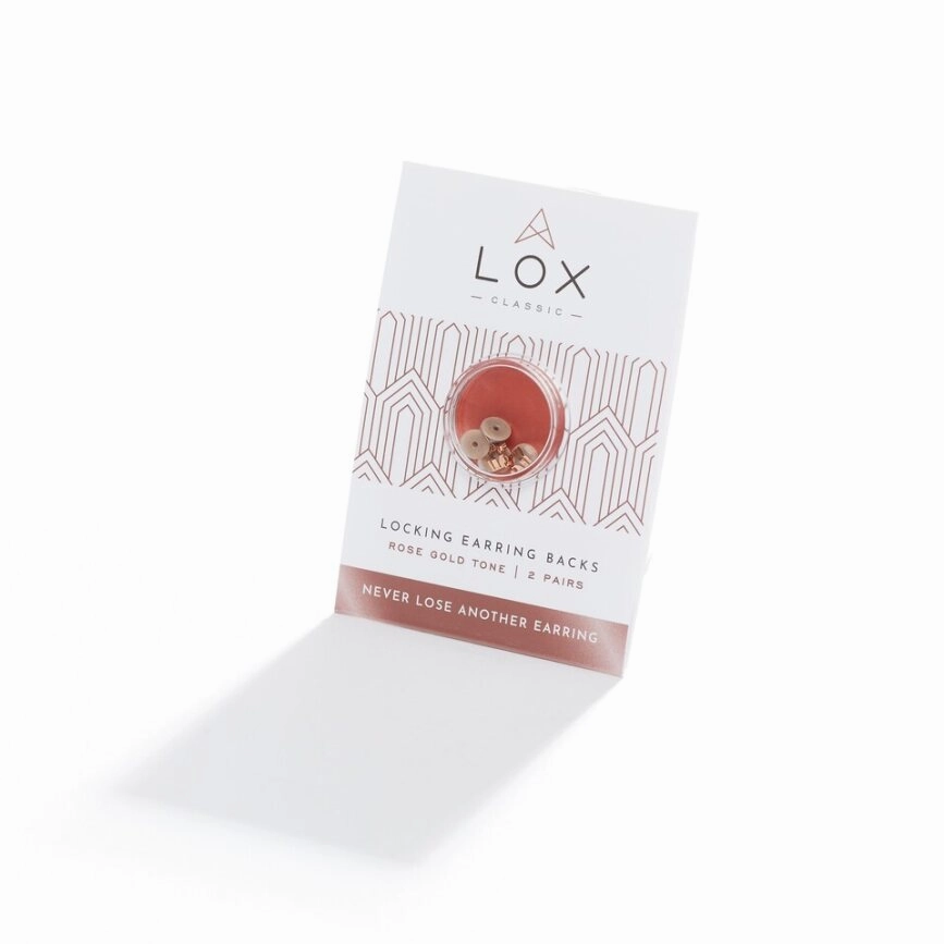 Connoisseurs Lox Rose Gold Tone Earring Backs LOX 2RGE