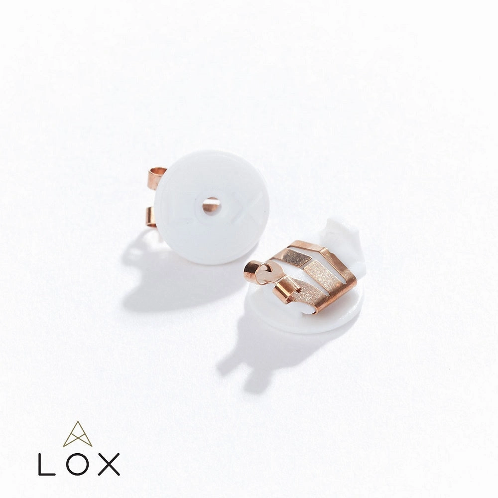 Connoisseurs Lox Rose Gold Tone Earring Backs LOX 2RGE
