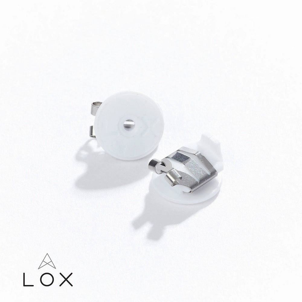 Connoisseurs Lox Silver Tone Earring Backs LOX 2SE