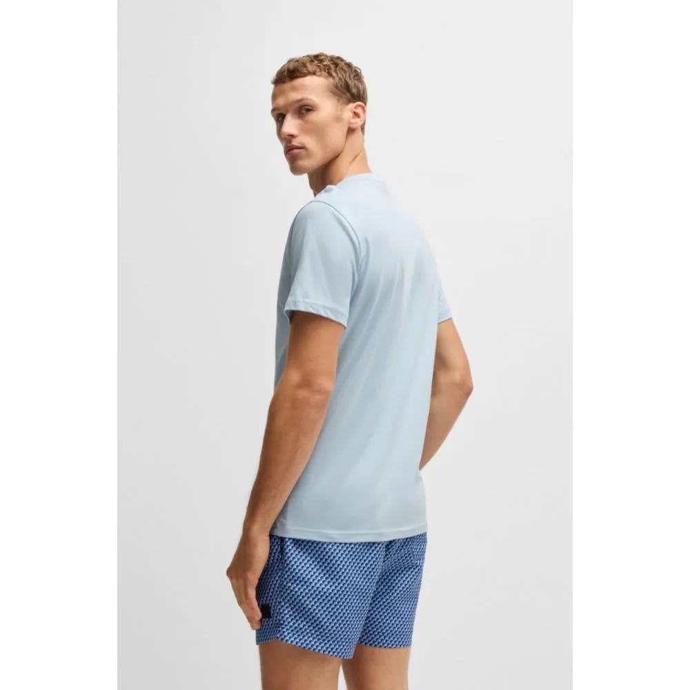 Cotton-jersey regular-fit T-shirt with SPF 50  UV protection