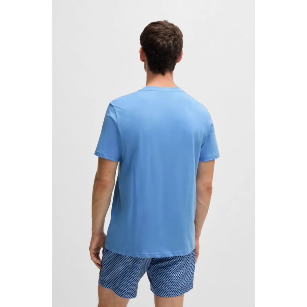 Cotton-jersey regular-fit T-shirt with SPF 50  UV protection