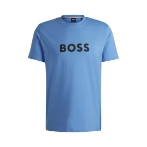 Cotton-jersey regular-fit T-shirt with SPF 50  UV protection