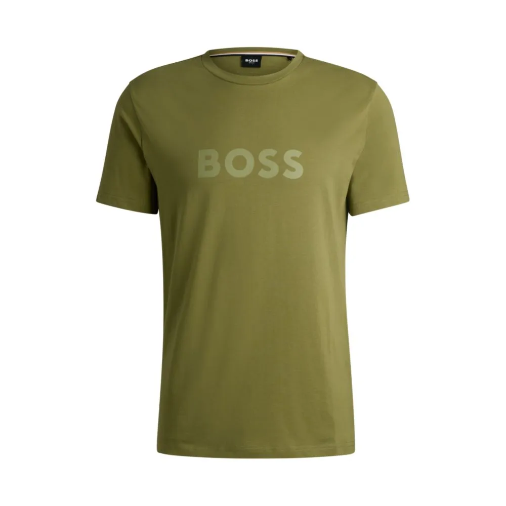 Cotton-jersey T-shirt with SPF 50  UV protection