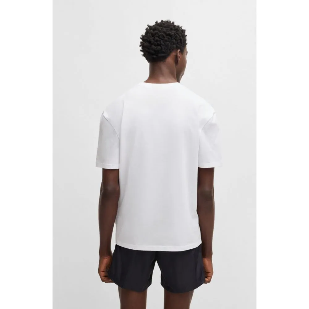 Cotton-jersey T-shirt with SPF 50  UV protection