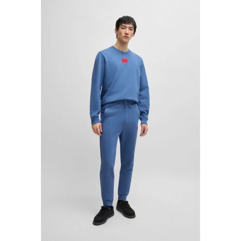 Cotton-terry regular-fit sweatshirt with logo label