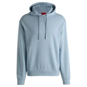 Cotton-terry relaxed-fit hoodie with logo print