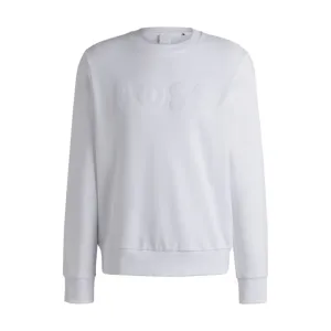 Cotton-terry sweatshirt with logo detail