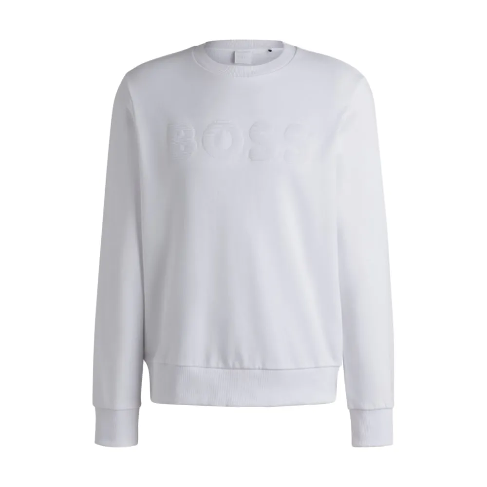 Cotton-terry sweatshirt with logo detail
