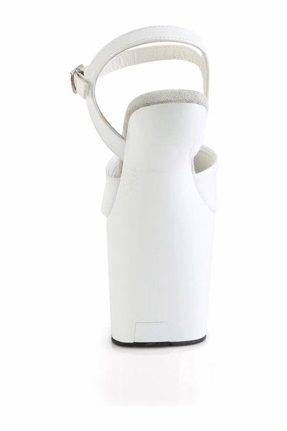 CRAZE-809 White Patent Sandal