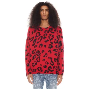 Crew Neck Sweater In Cheetah