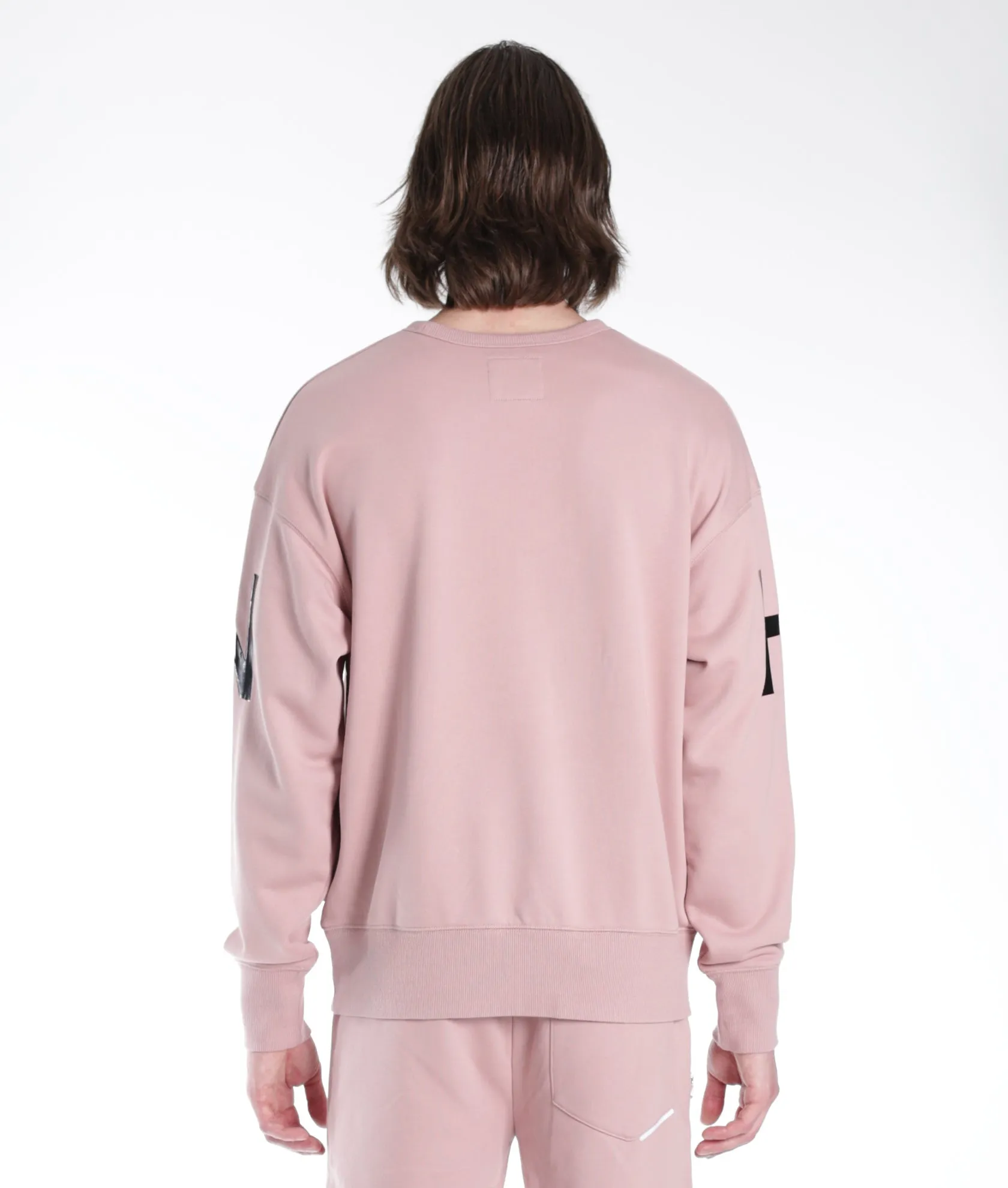 Crew Sweatshirt In Dusty Pink