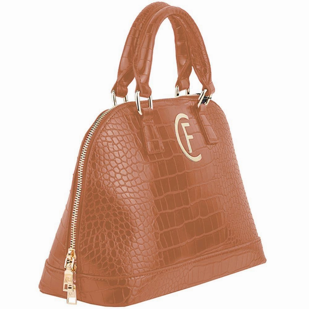CRISTINAEFFE Brown Polyethylene Handbag