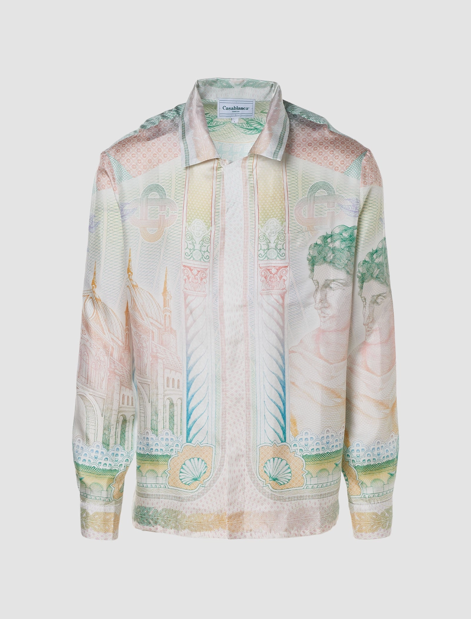 CUBAN COLLAR LONG SLEEVE SHIRT