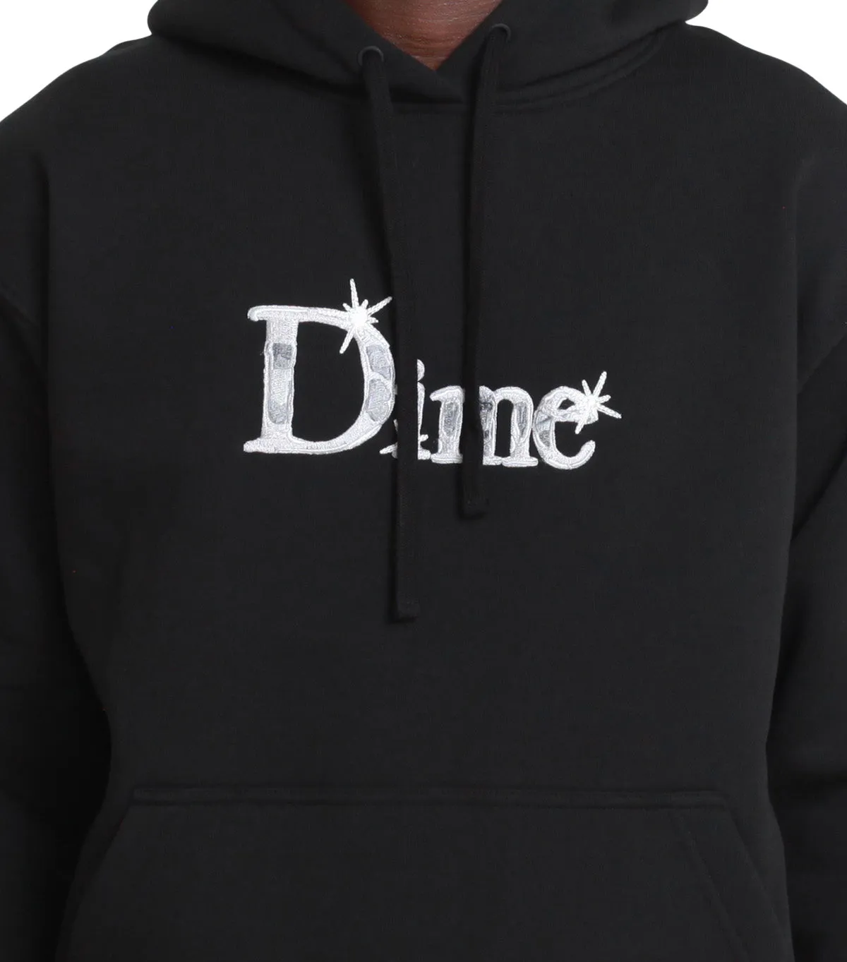 Dime Classic Shiny Hoodie Black