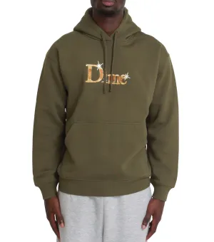 Dime Classic Shiny Hoodie Dark Olive