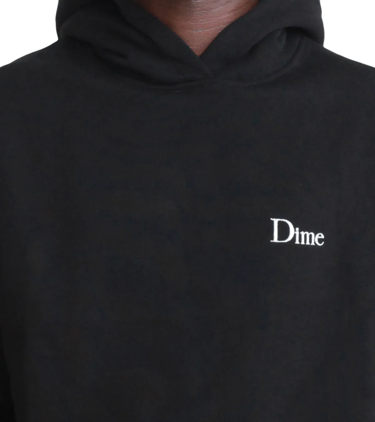 Dime Classic Small Logo Hoodie Black