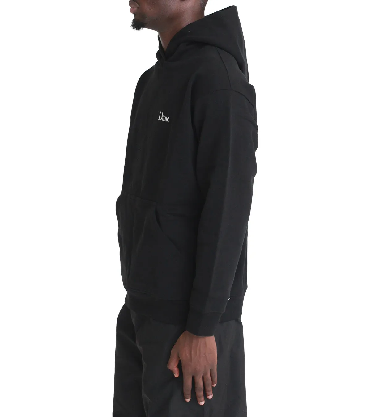 Dime Classic Small Logo Hoodie Black