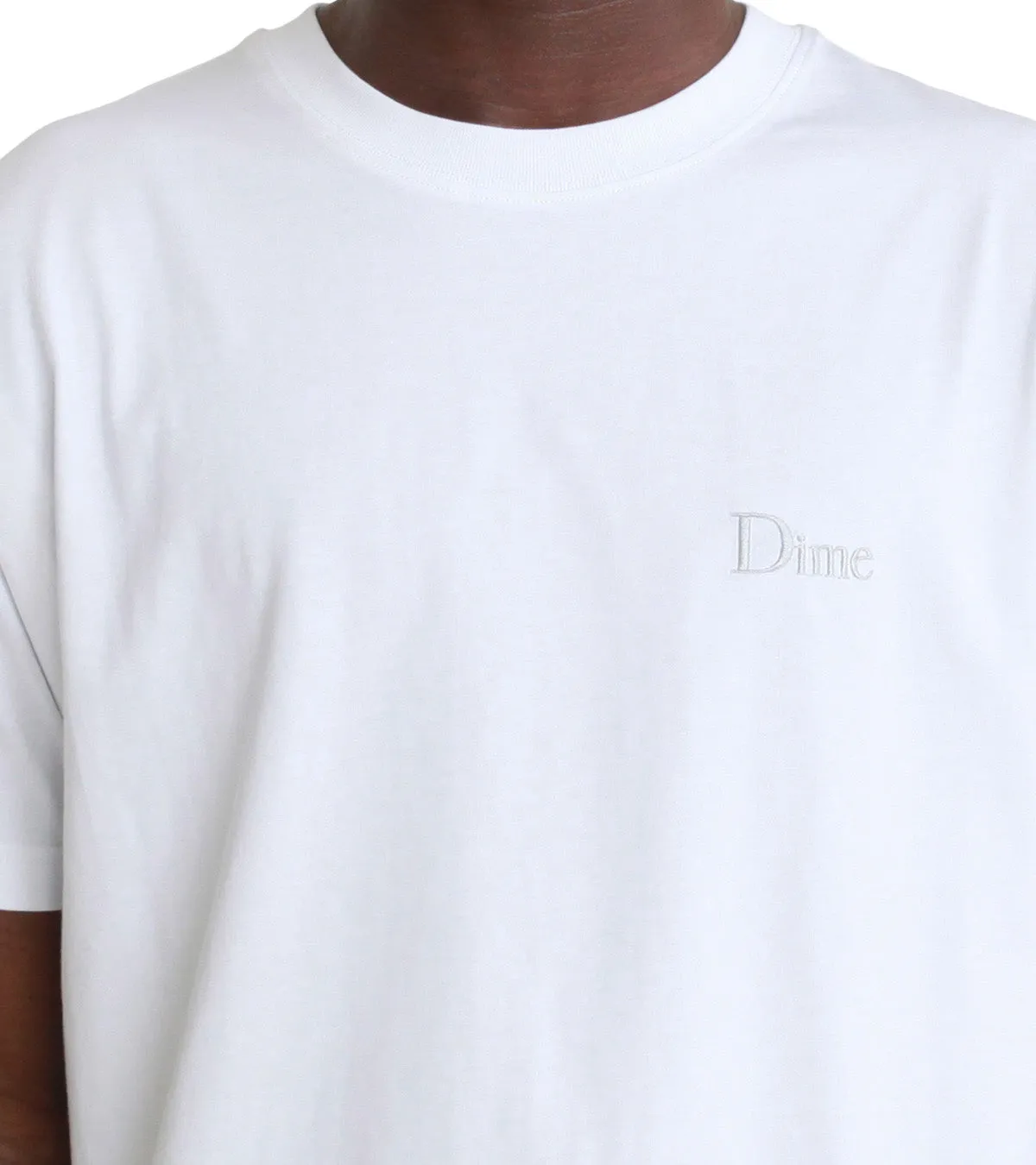 Dime Classic Small Logo T-Shirt White