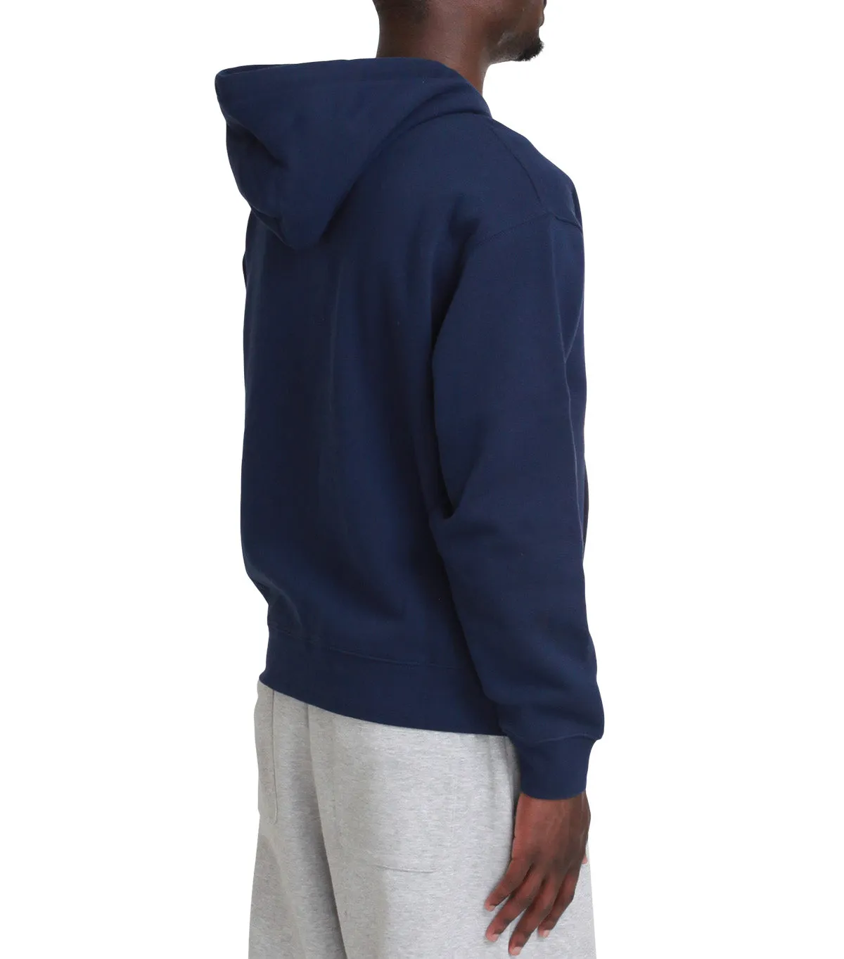 Dime Cursive Zip Hoodie Navy