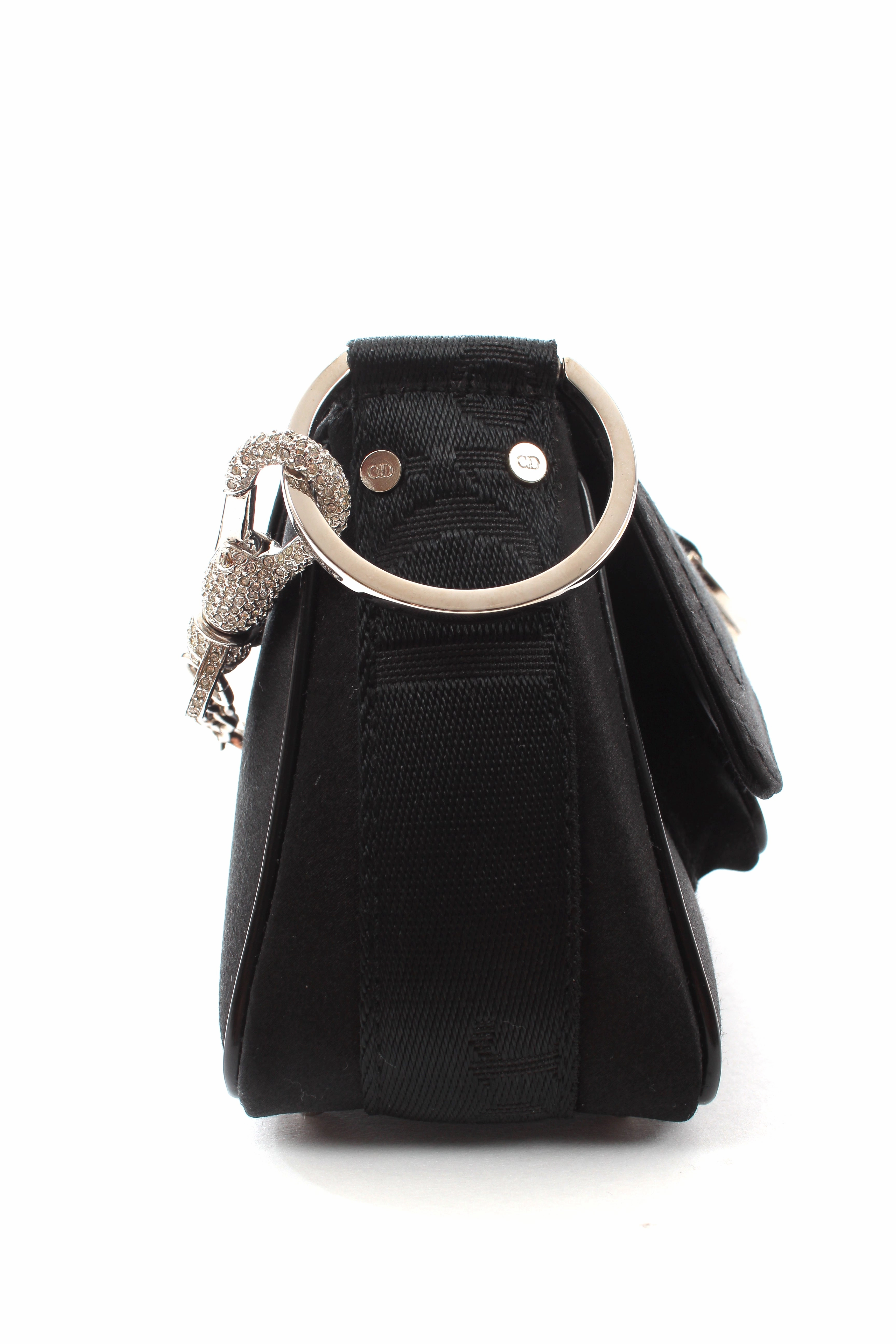Dior Hardcore Crystal-Chain Satin Bag
