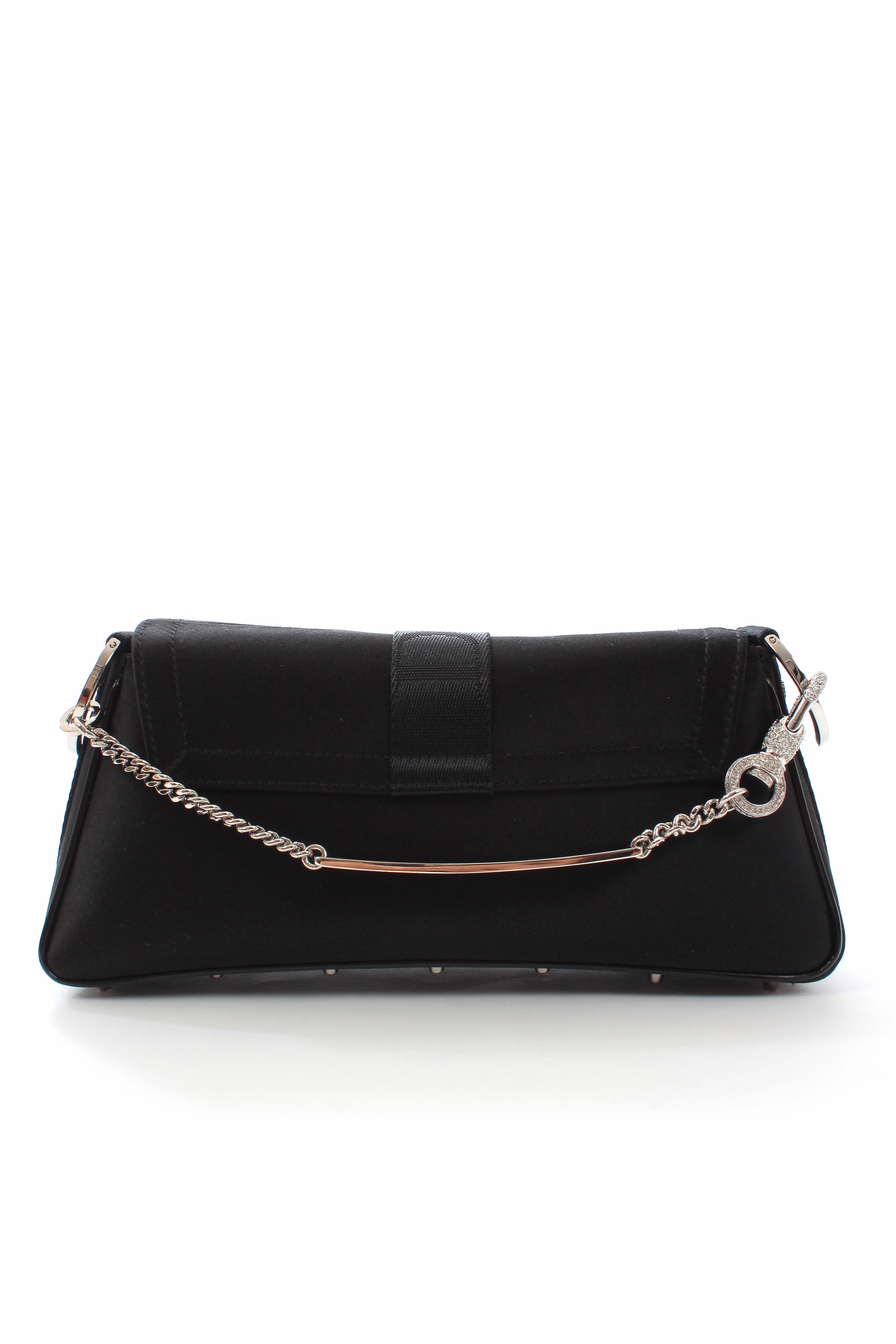 Dior Hardcore Crystal-Chain Satin Bag