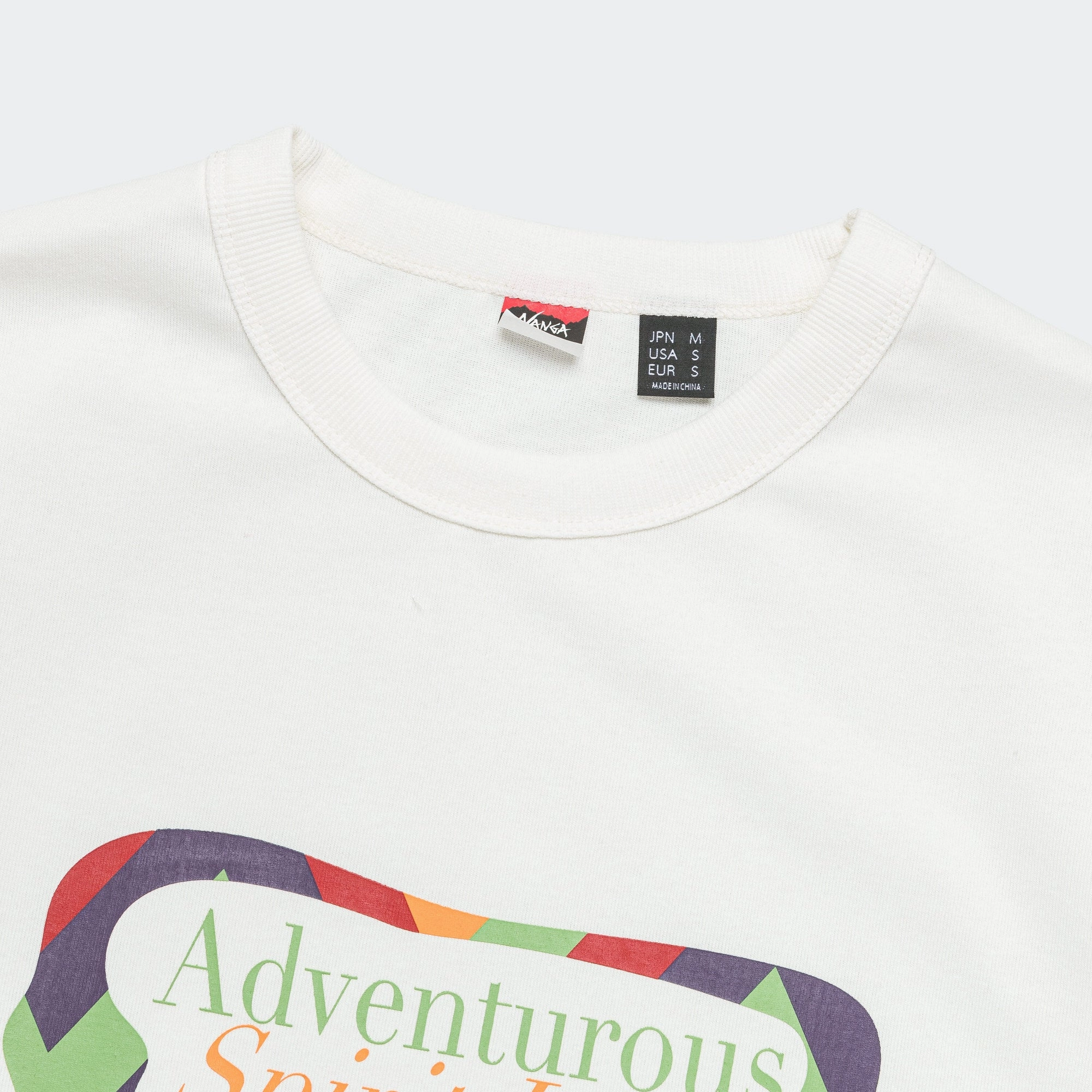 Eco Hybrid Print Tee - White