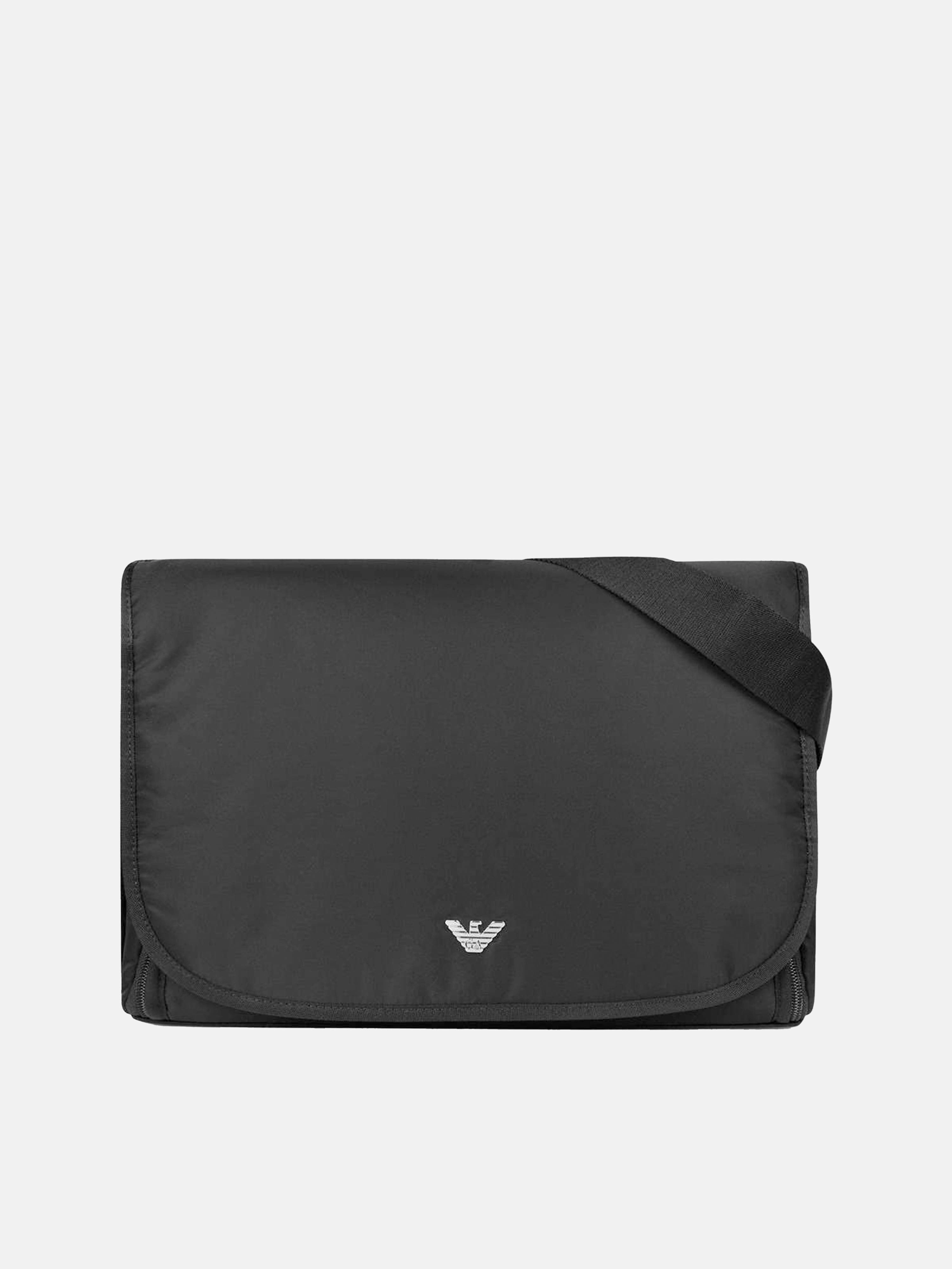 Emporio Armani Baby Logo Changing Bag in Black (36cm)