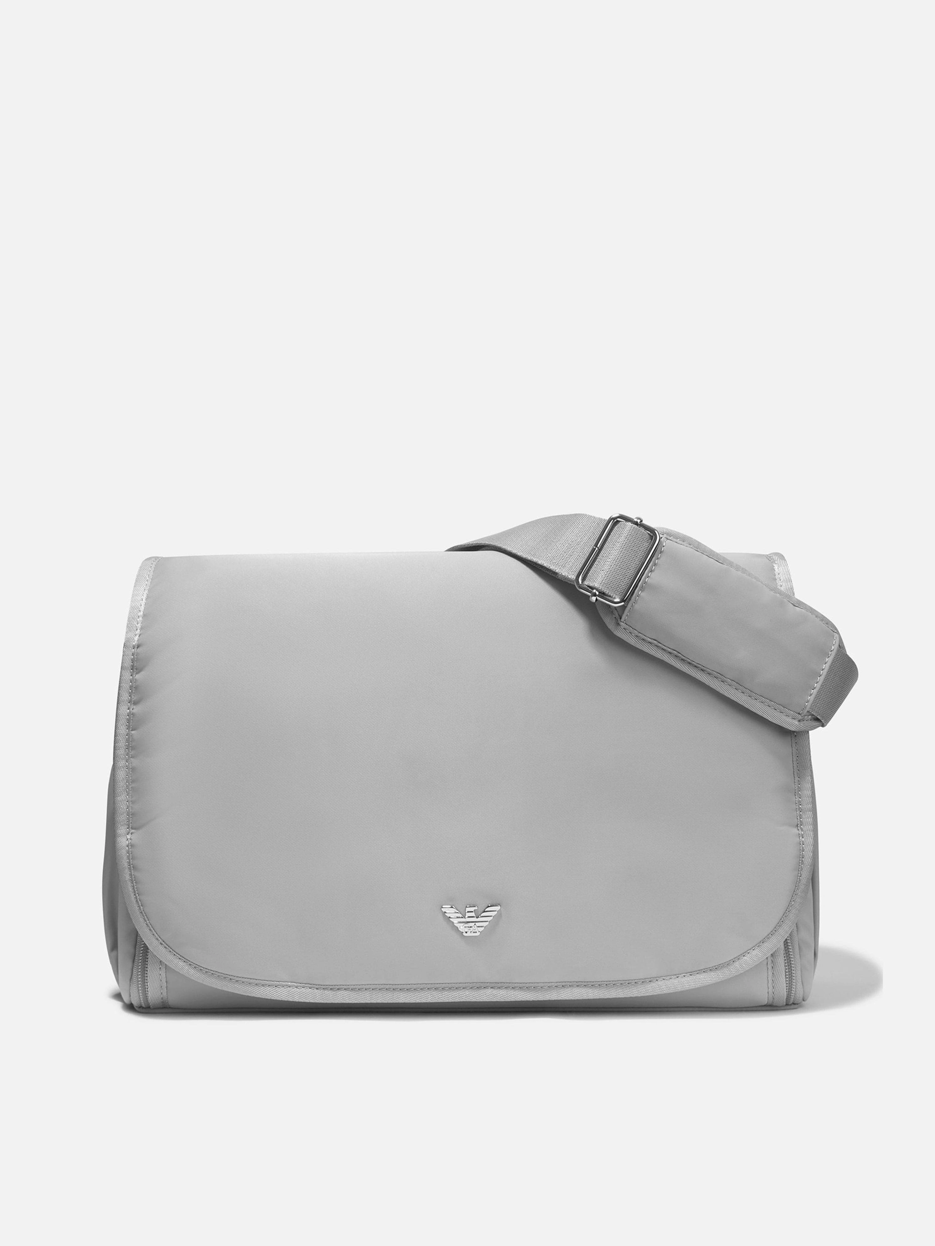 Emporio Armani Baby Logo Changing Bag in Grey (36cm)