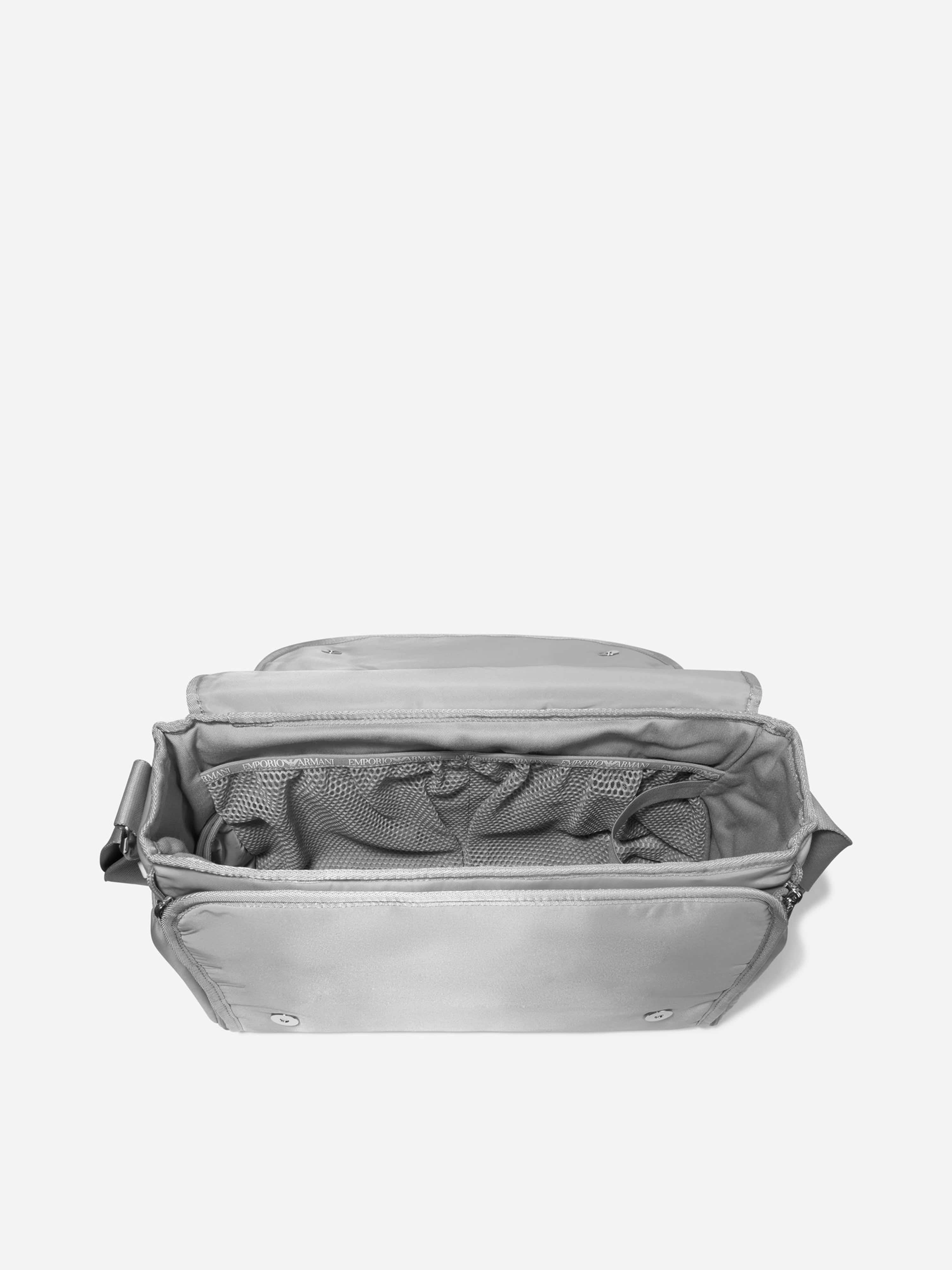 Emporio Armani Baby Logo Changing Bag in Grey (36cm)