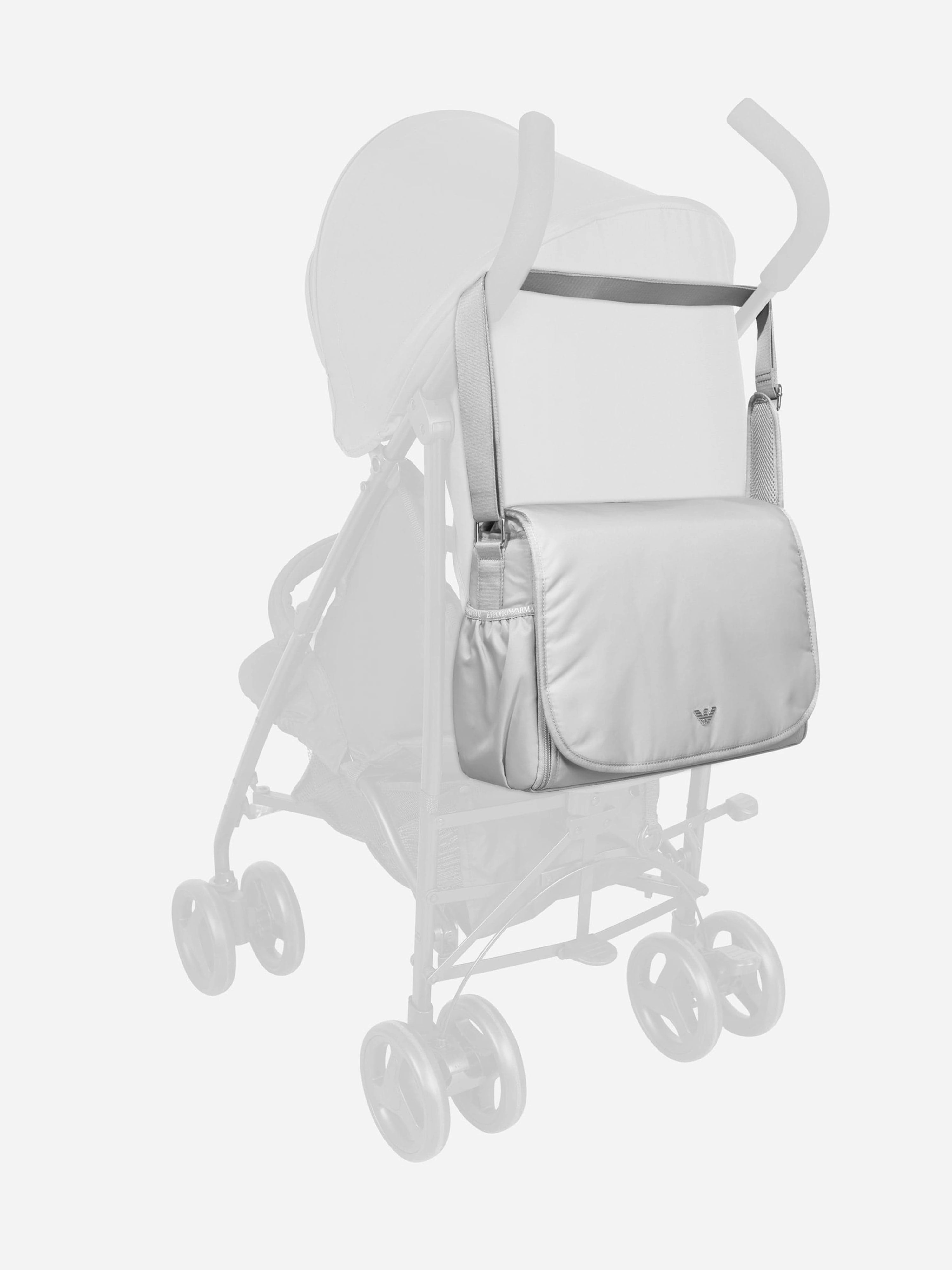 Emporio Armani Baby Logo Changing Bag in Grey (36cm)