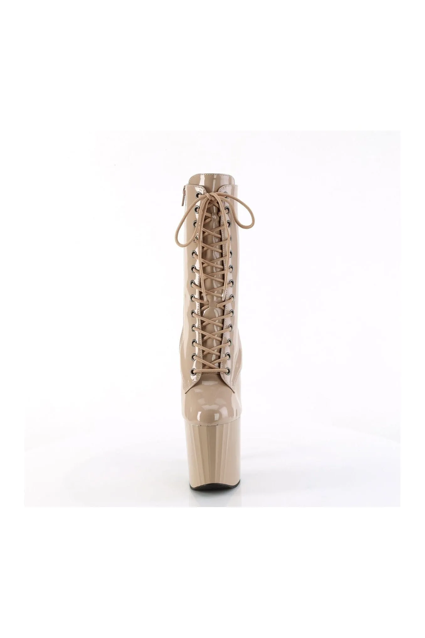 ENCHANT-1040 Nude Patent Ankle Boot