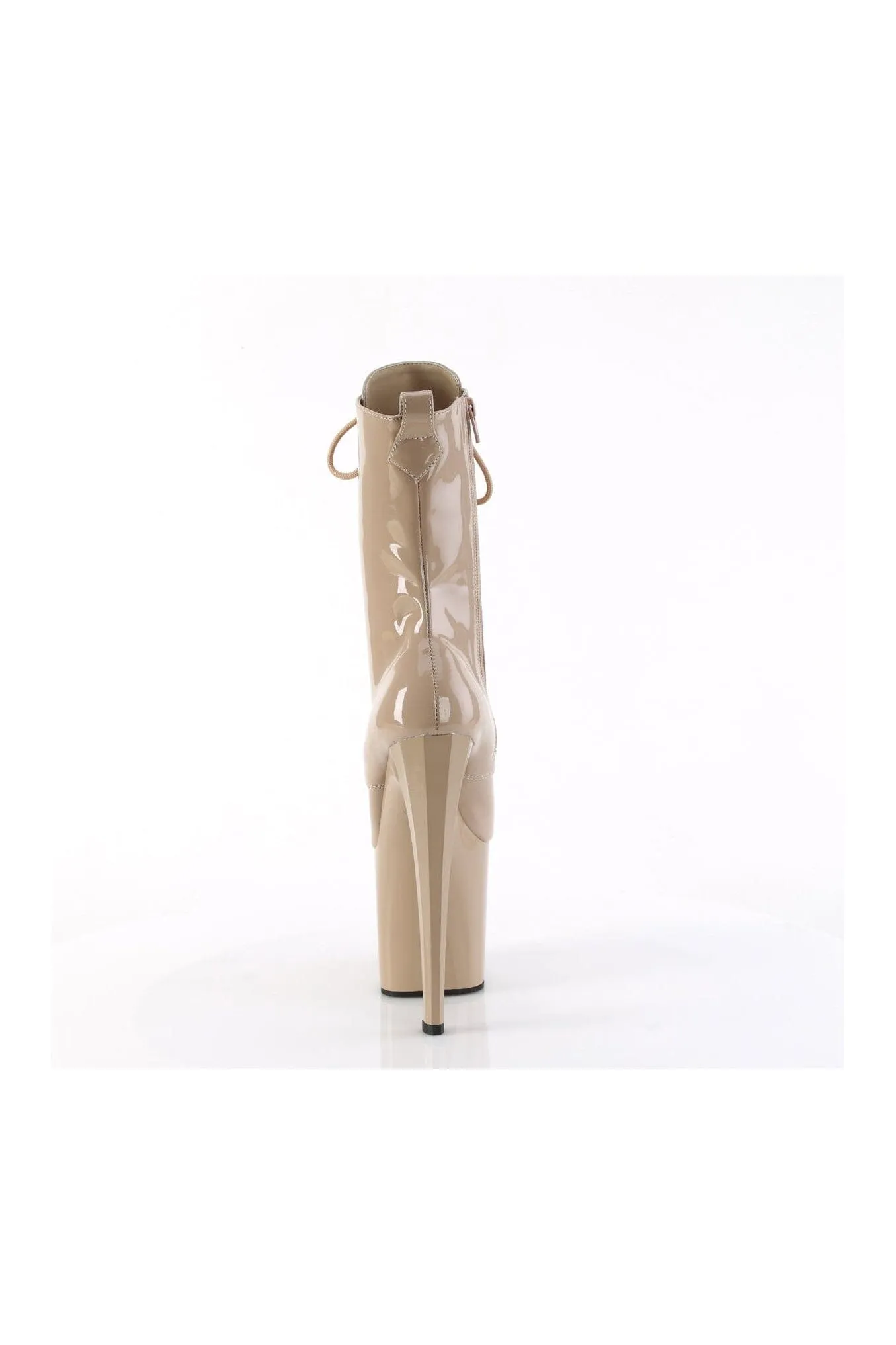 ENCHANT-1040 Nude Patent Ankle Boot