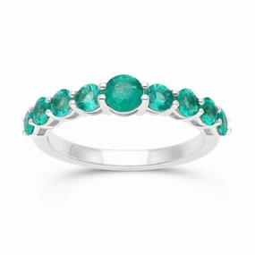 Esmeralda Stackable Ring - WG