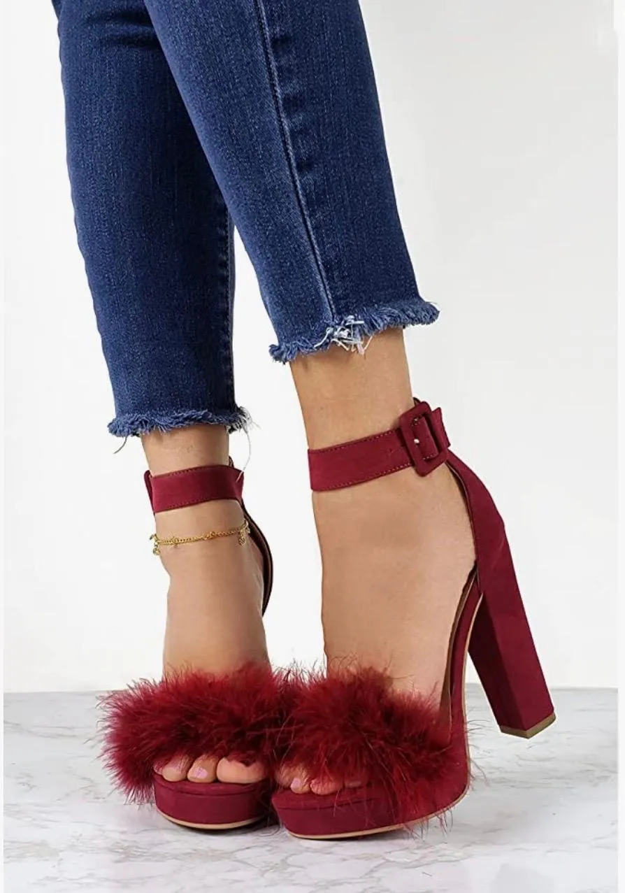 Evonne Heels- Burgundy