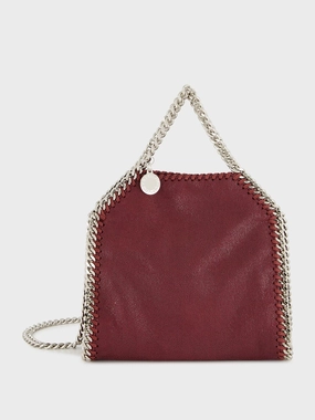 Falabella Tiny Shoulder Bag in Plum