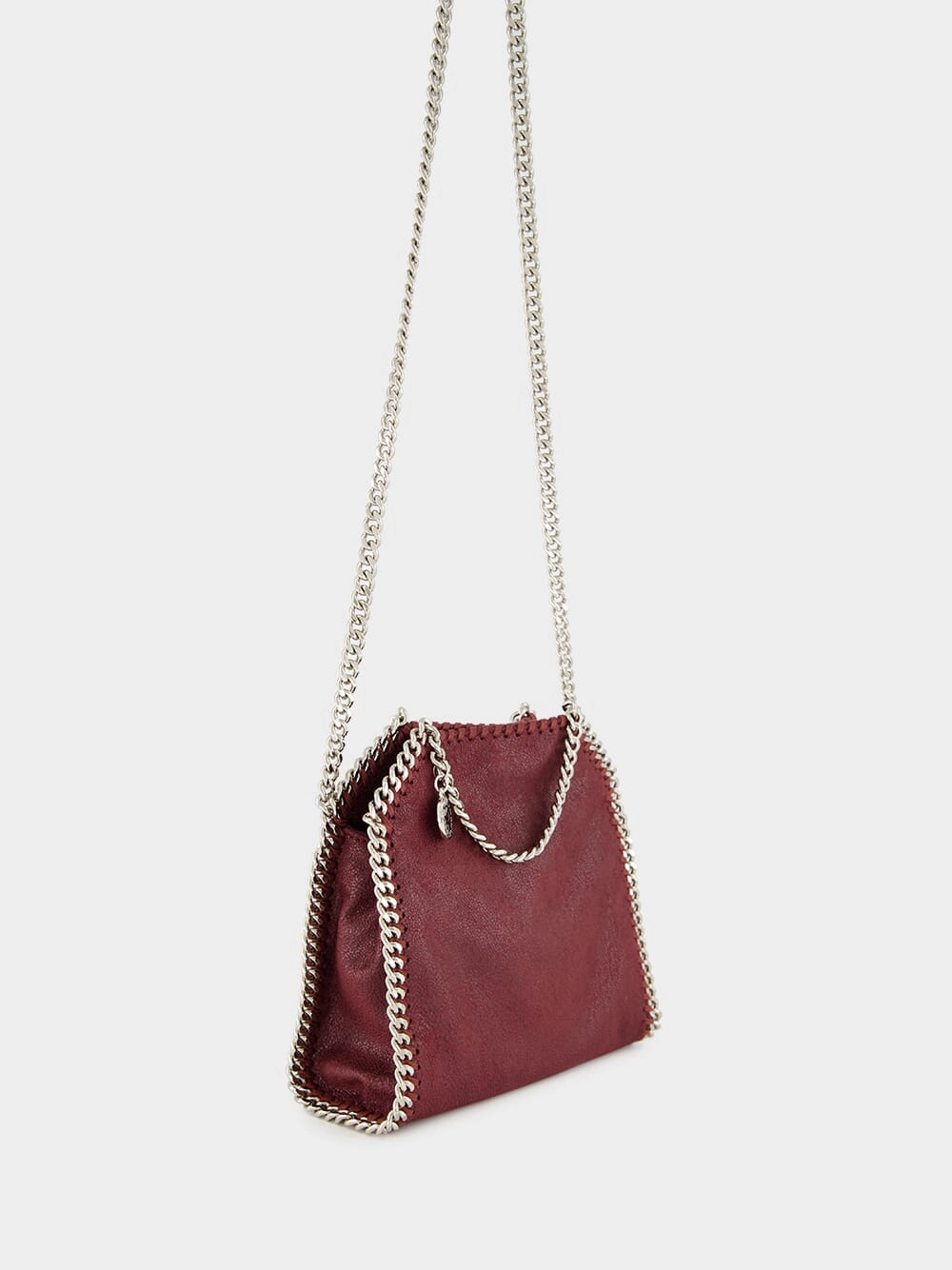 Falabella Tiny Shoulder Bag in Plum