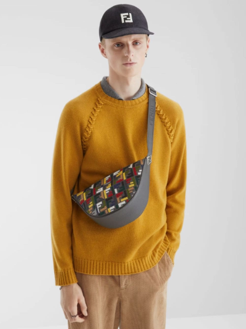 FF Fendi Melon Small Messenger Bag