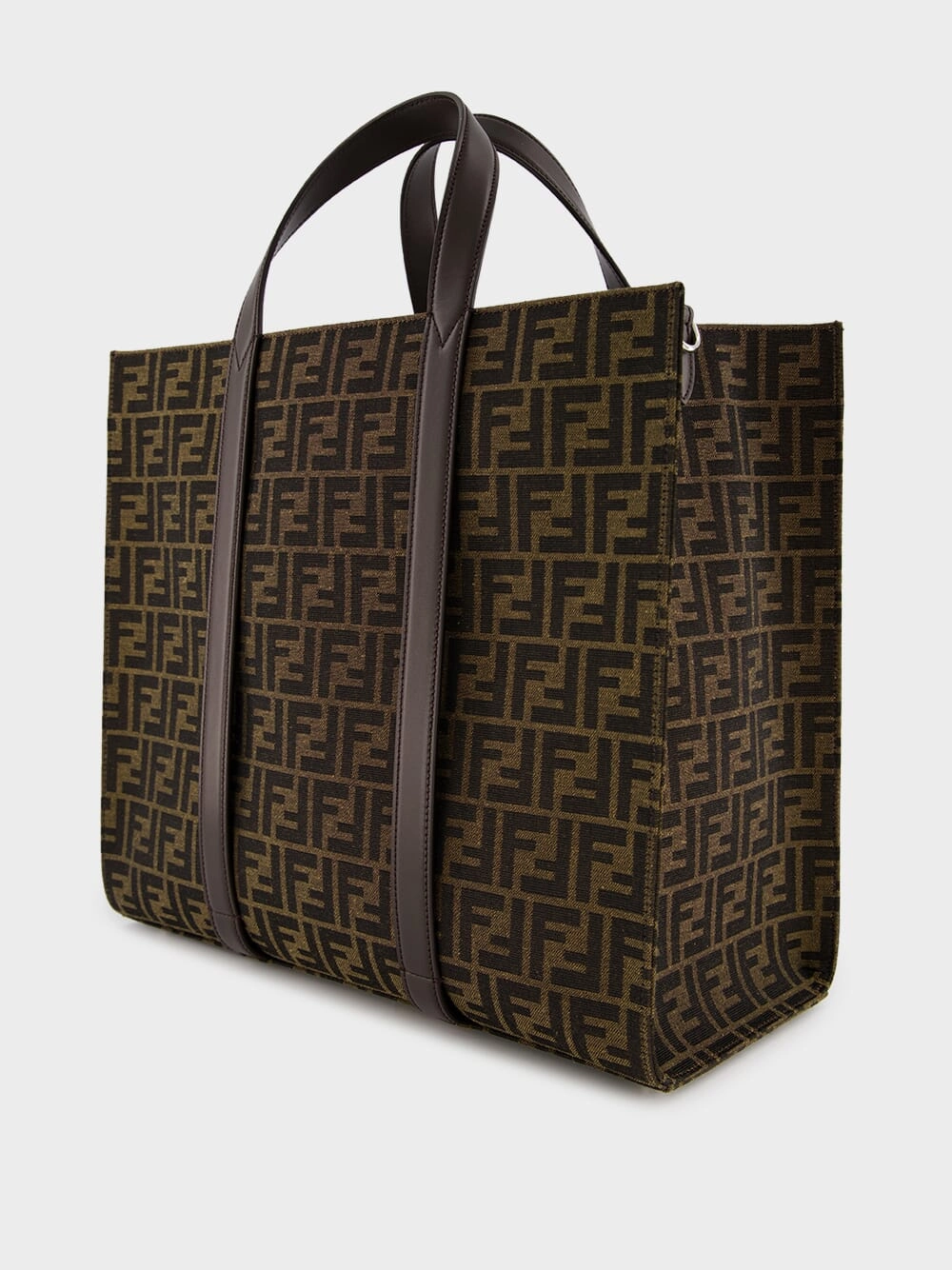 FF Jacquard Fabric Shopper Bag